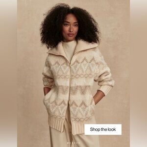 VARLEY Brooke Fairisle Knit Jacket